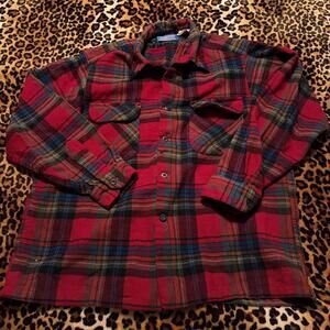 Pendleton Men's Red and Multi Shirt